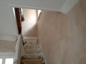 Painting job before.