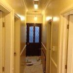 Hallway before painting