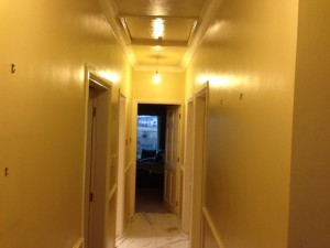 Hallway before painting