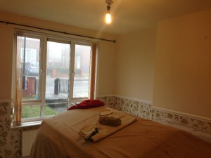 Getting the room ready for decorating