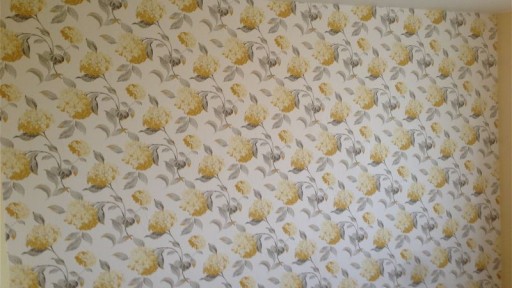 Completion on a bedroom feature wall