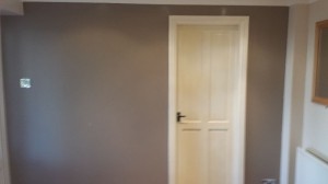 Preparing the kitchen for painting.