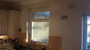 Preparing the kitchen for painting.