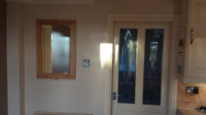 Preparing the kitchen for painting.