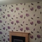 The finished result of this feature wall.