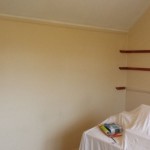 Bedroom walls before painted.