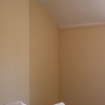 Bedroom walls before painted.