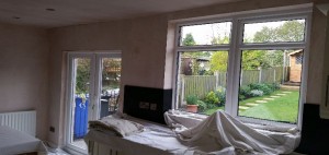 Kitchen before completion.