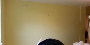 Preparing the walls.