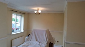 Living room before.