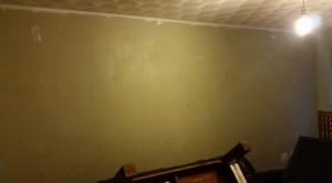 Wallpaper job before.
