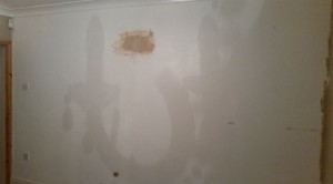Wallpaper job before.
