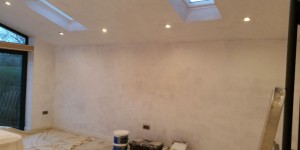 Preparing the surfaces.
