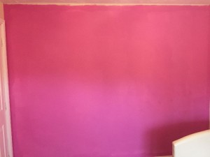 Preparing a feature wall.