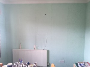 Dining room before.