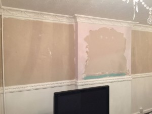 Living room before completion.