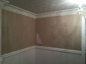 Living room before completion.