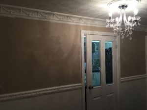 Living room before completion.