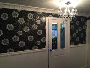 Living room after completion.