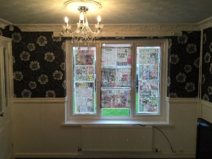 Living room after completion.