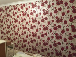 Feature wall project Before.