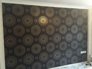 Feature wall complete.