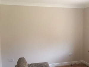 Feature wall before.