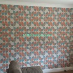 Feature wall finished result.