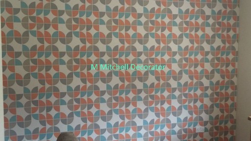 Feature wall finished result.
