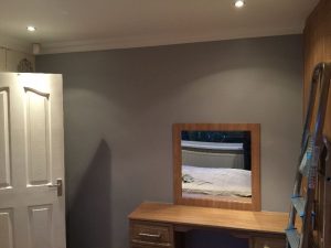 Bedroom prior to decorating.