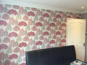 Bedroom decorating finished result.