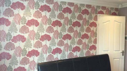 Bedroom decorating finished result.