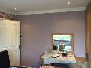 Bedroom decorating finished result.