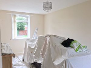 Living room before completion.