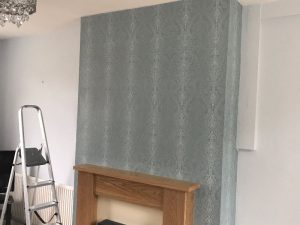 Living room after completion.