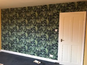 Finished product of a bedroom.