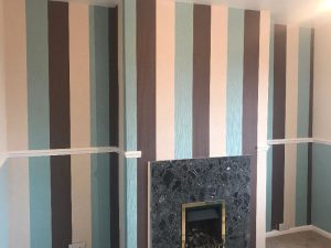 Wallpapering end result.