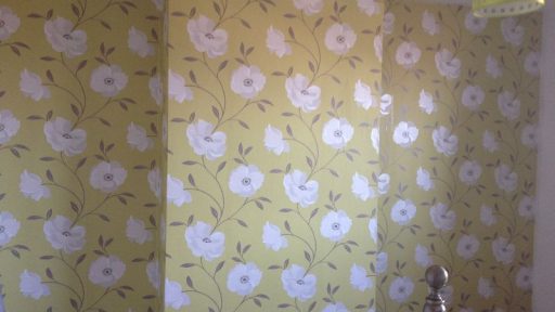 Feature wall after decoration.
