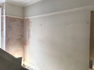 Living room before completion.