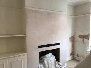 Living room before completion.