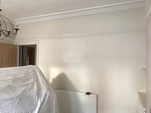 Living room before completion.