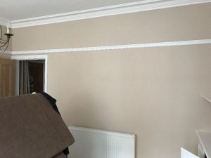 Living room after completion.
