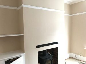 Living room after completion.