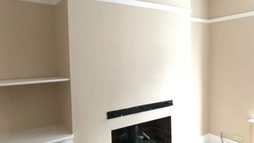 Living room after completion.