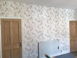 Feature wall completed.