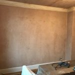 Bedroom walls before completion.