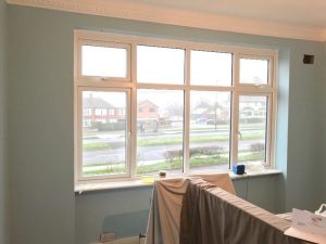 Bedroom walls after completion.