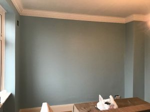 Bedroom walls after completion.