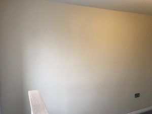 Feature wall before.
