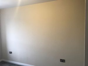 Feature wall before.